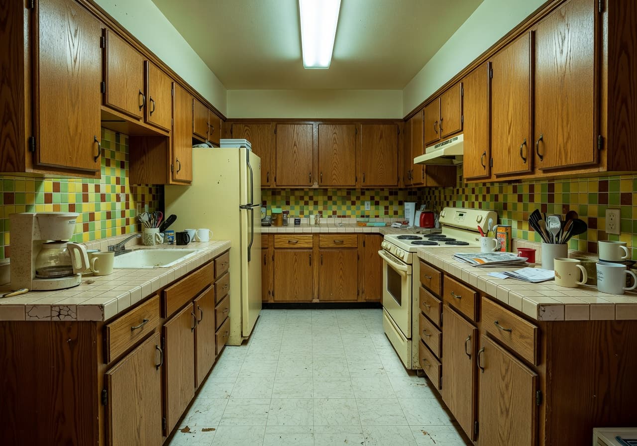 Before AI redesign — Before and After Kitchen AI Room Design